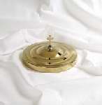 Communion-RemembranceWare-BrassTone Bread Plate Cover (Stainless Steel)
