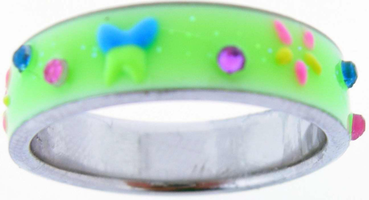 Ring-Green UV Glow Butterfly-Style 513-Size  8