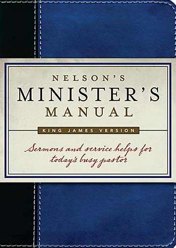 Nelson's Minister's Manual (KJV Edition)-Black/Blue Imitation Leather