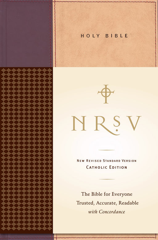 NRSV Standard Bible (Catholic ED)-Red/Tan Hardcover