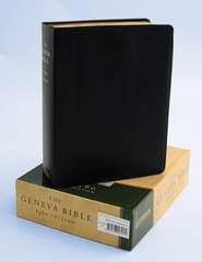 Geneva Bible (1560 Edition)-Black Genuine Leather