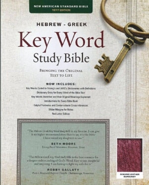 NAS Hebrew Greek Key Word Study Bible (Burgundy)