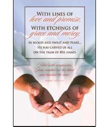 Bulletin-Lent: With The Lines Of Love & Promise (Mark 1:41 NIV) (Pack Of 100) (Pkg-100)