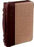 Bible Cover-Classic LuxLeather-I Know The Plans-Large-Burgundy/Sand