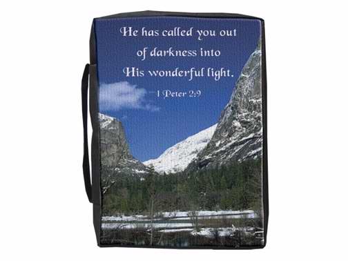 Bible Cover-Called Out Of Darkness-Large-Black