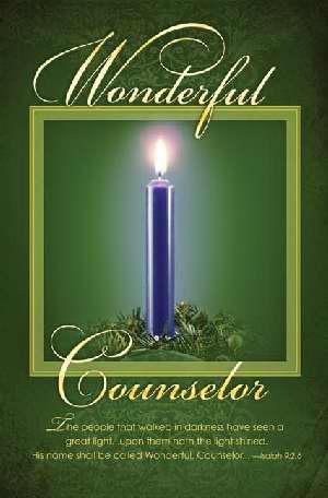 Advent Week 1-Wonderful Counselor (Pack of 100 Bulletins)
