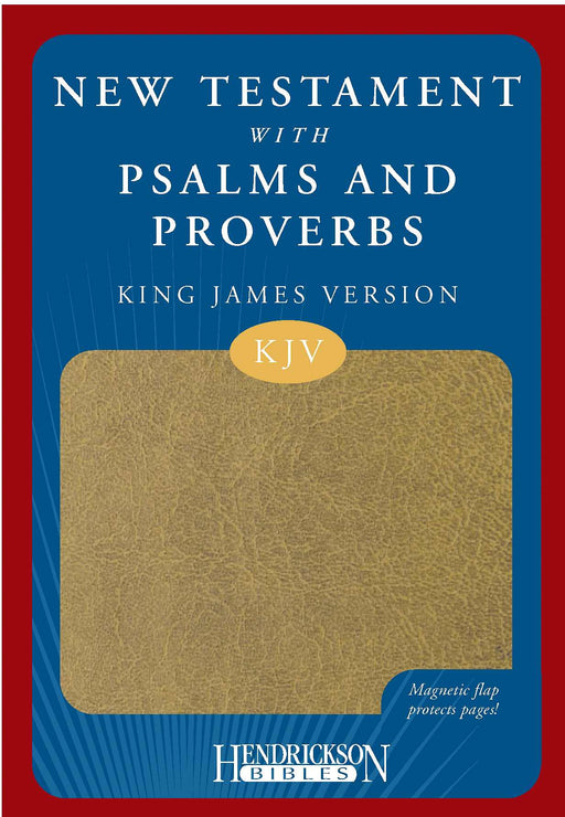 KJV New Testament With Psalms & Proverbs-Tan Flexisoft w/Magnetic Flap