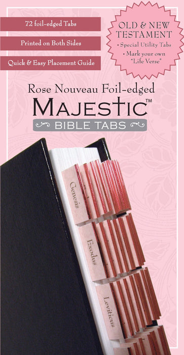 Bible Tab-Majestic-Rose Nouveau-Foil Edged