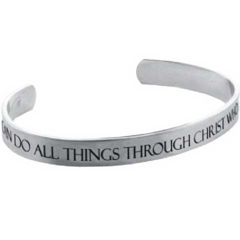 Bracelet-Cuff-I Can Do All Things (Stainless)