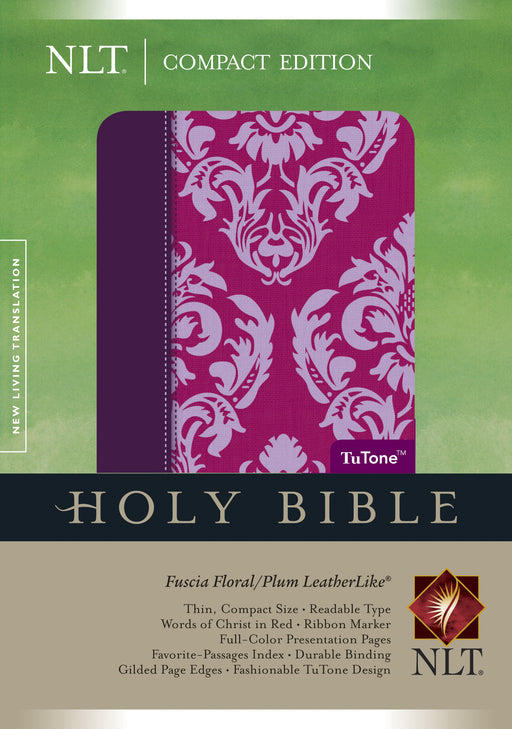 NLT2 Compact Bible-Fuchsia/Plum TuTone