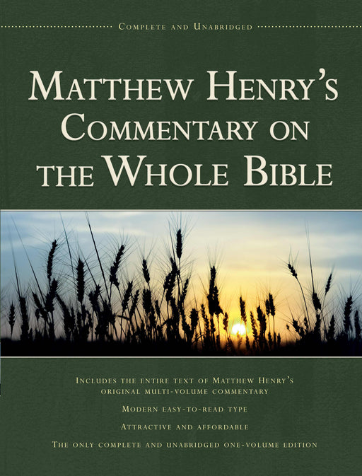 Matthew Henry's Commentary 1V-Complete (Value Price)