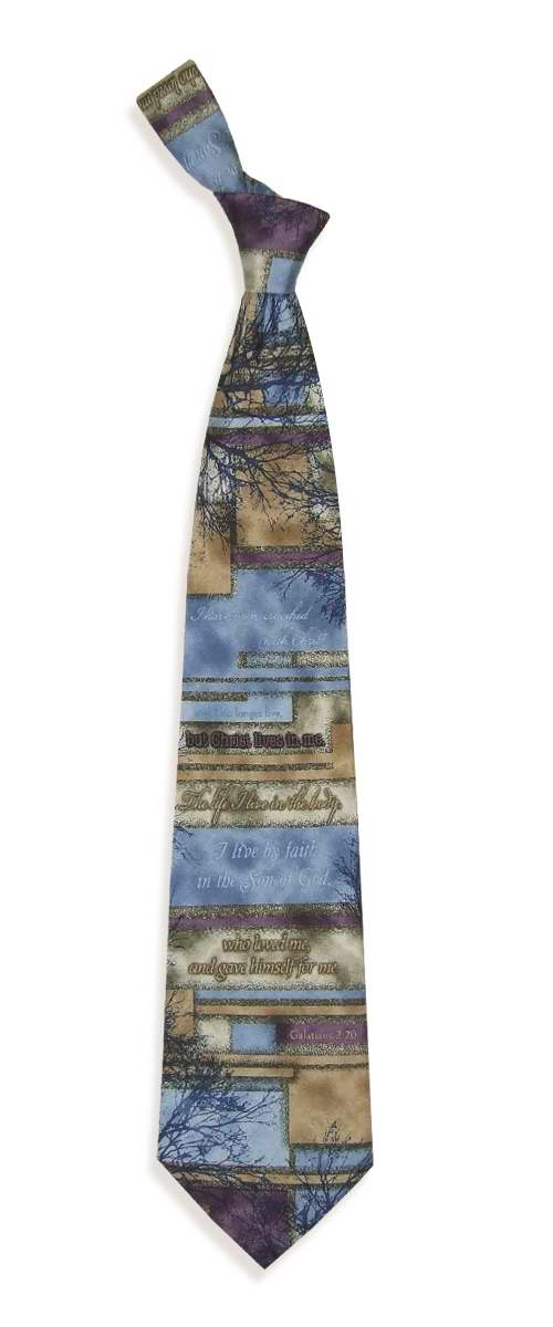 Tie-Crucified With Christ (100% Silk)