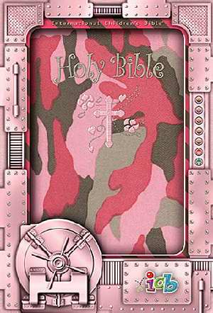 ICB Compact Kids Bible-Pnk Camo-Imit