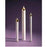 Candle-Tube Candle W/Brasstone Top (1-1/2 Socket) (Pack of 2) (RW 12) (Pkg-2)