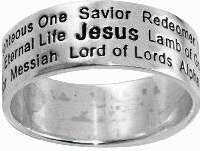 Names Of Jesus-Style 811-(SS)-Sz 5 Ring