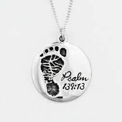 Necklace-My Little Angel (Psalm 139:13) w/18" Chain (Sterling Silver)