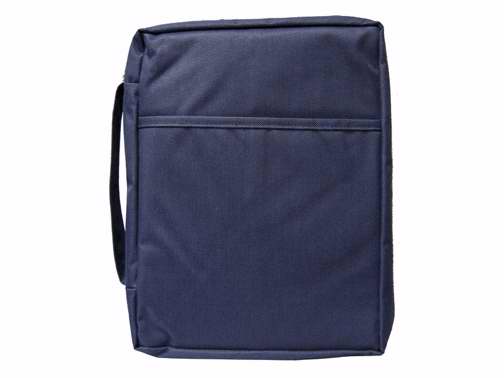 Bible Cover-Canvas-Solid Color-Medium-Navy