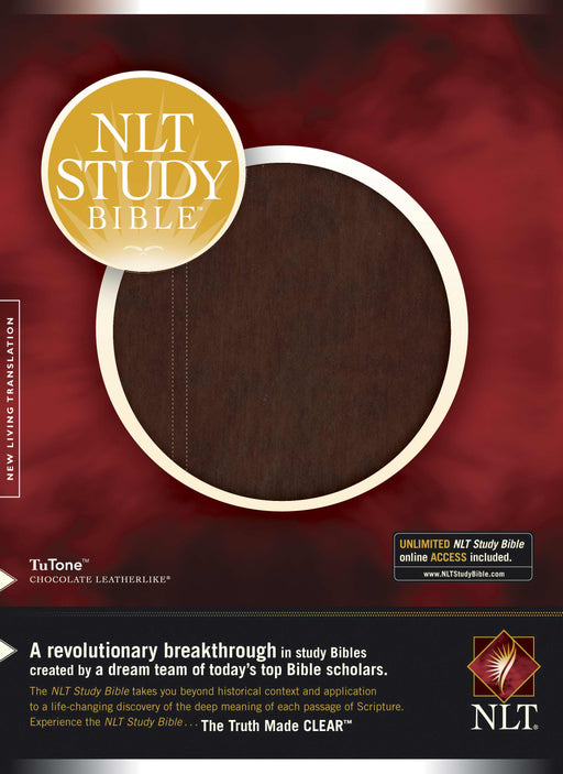 NLT2 Study Bible-Chocolate/Chocolate TuTone