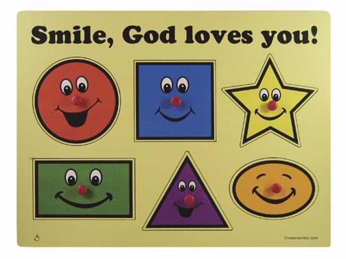 Puzzle-Smile God Loves You/Wooden