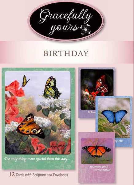 Card-Boxed-Birthday-Blessed Birthday #202 (Box Of 12) (Pkg-12)