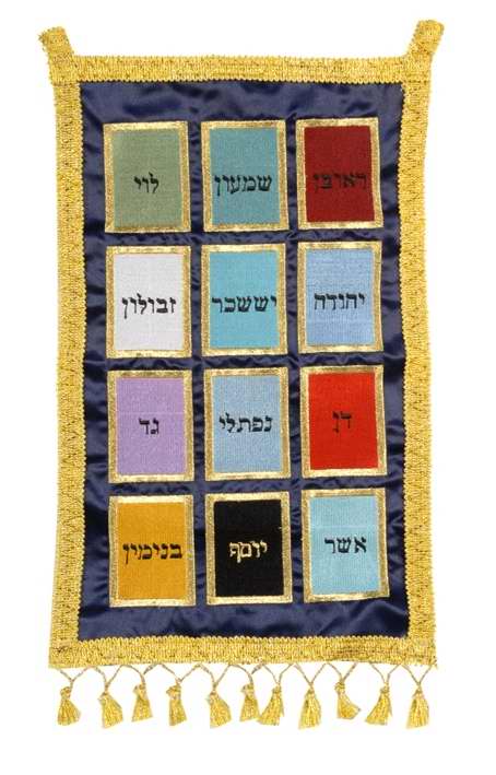 Banner-12 Tribes (Hebrew) (19" x 12")