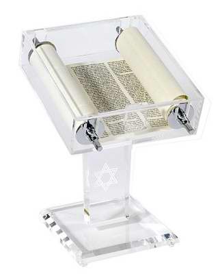 Torah-Scroll (5 Books Of Moses)-Acrylic Stand (9" x 6")