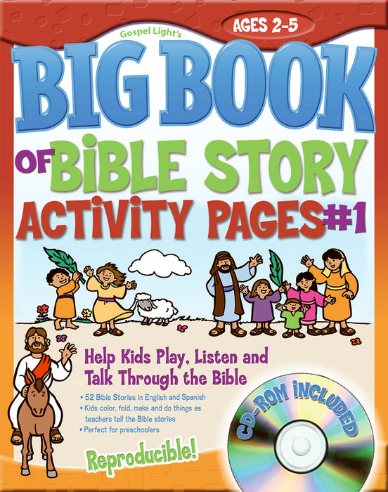 Big Book Of Bible Story Activity Pages #1 w/CD-ROM (Ages 2-5)