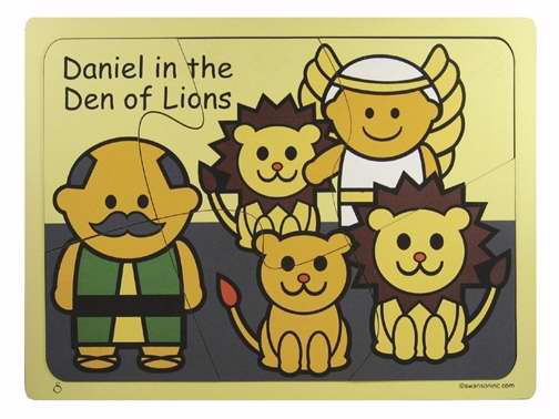 Puzzle-Daniel In The Lions' Den/Wooden