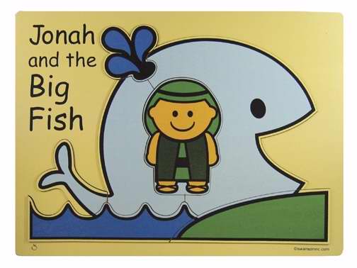Puzzle-Jonah And The Big Fish/Wooden