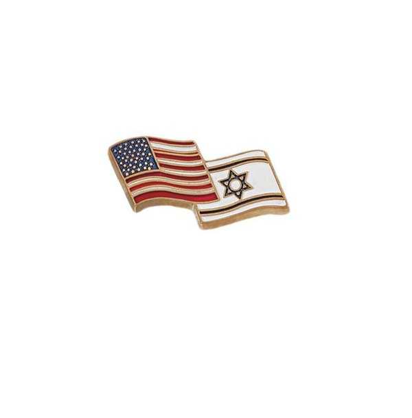 Lapel Pin-American/Israeli Flags