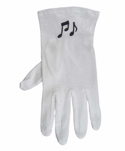 Gloves-Music Note Cotton-Medium