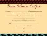 Certificate-Ordination-Deacon (Sister) (AA) (Pack Of 12) (Pkg-12)