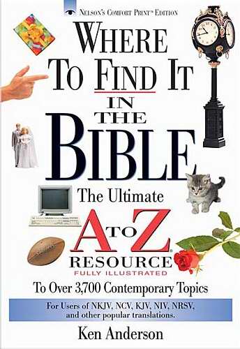Where To Find It In The Bible S/S