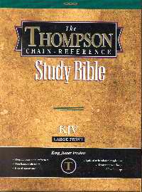 KJV Thompson Chain-Reference Bible/Large Print-Black Bonded Leather