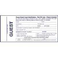 Guest Card-W/Name Tag (Pack of 100) (Pkg-100)