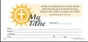 Offering Envelope-My Tithe (Sun) (Pack Of 100) (Pkg-100)