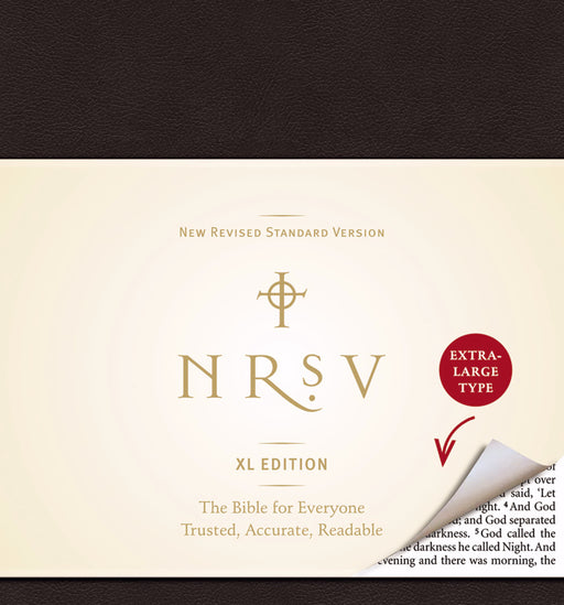 NRSV XL Edition-Large Print-Black LeatherLike