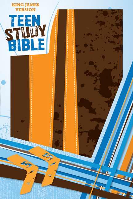 KJV Teen Study Bible-Burnt Orange/Fudge DuoTone