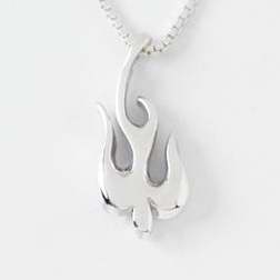 Necklace-Cross w/Descending Dove w/18" Chain (Sterling Silver)