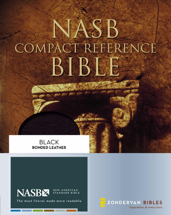 NASB Compact Reference Bible-Black Bonded Leather