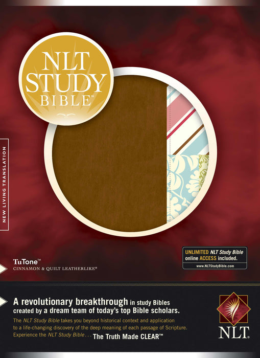 NLT2 Study Bible-Cinnamon/Quilt TuTone