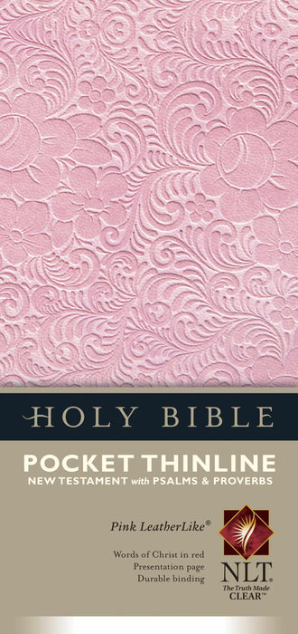 NLT2 Pocket Thinline New Testament W/Psalms & Proverbs-Pink LeatherLike