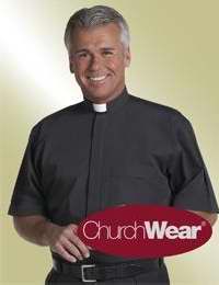 Clerical Shirt-Short Sleeve Tab Collar-16.5 In-Black