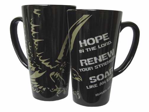 Mug-Cafe Latte-Hope Renew Soar Isaiah 40:31 (16 Oz)