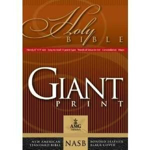 NASB Giant Print Handy Size Bible-Blk Bond(Oct 10)