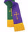 Stole-Reversible-Clergy-Pavillion-Green/Purple/Cross