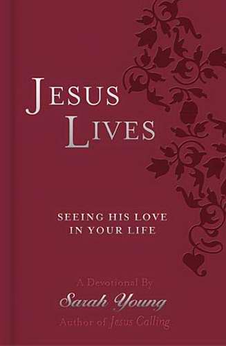 Jesus Lives Devotional (Deluxe Edition)-Cranberry LeatherSoft
