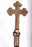 Flag Pole Ornament-Gold ABS Cross-10" Indoor