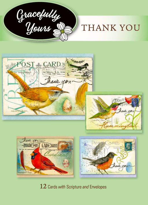Card-Boxed-Thank You-Grateful Hearts #014 (Box Of 12) (Pkg-12)
