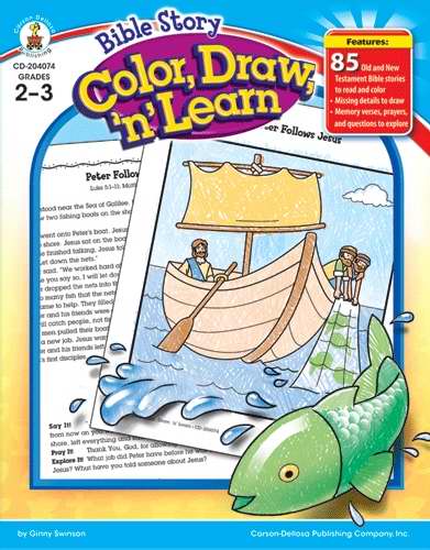 Bible Story Color Draw N Learn (Grades 2-3)